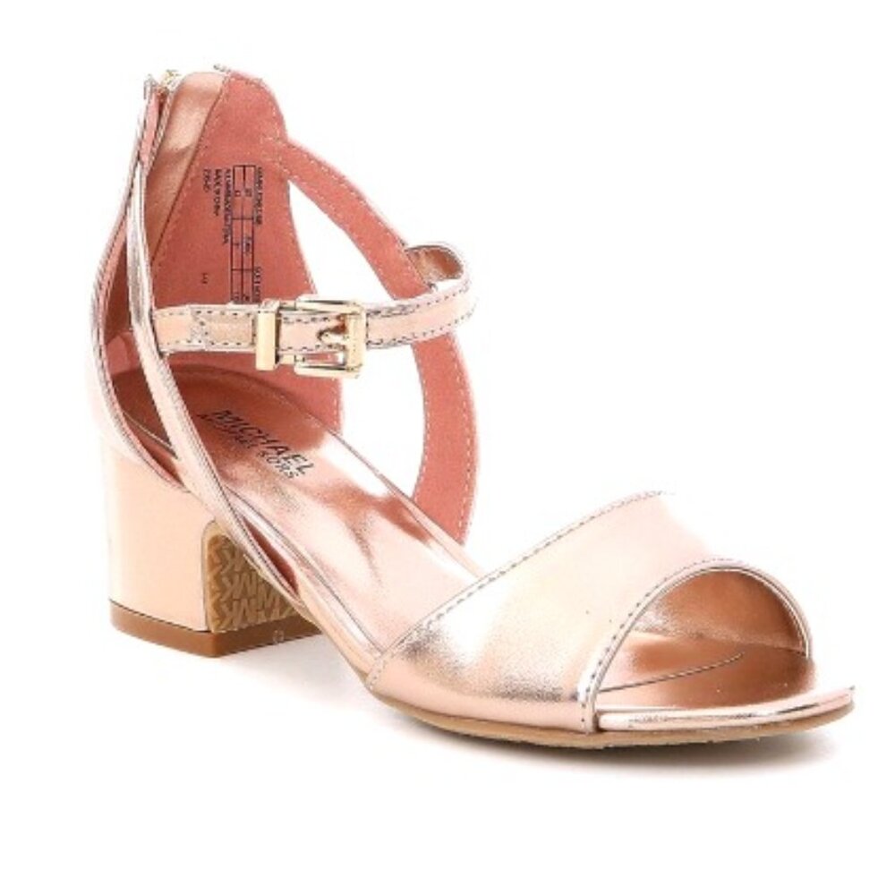 MICHAEL Michael Kors, Juniors, Soft, Rose Gold, Gemini Jones, Block Heels NEW